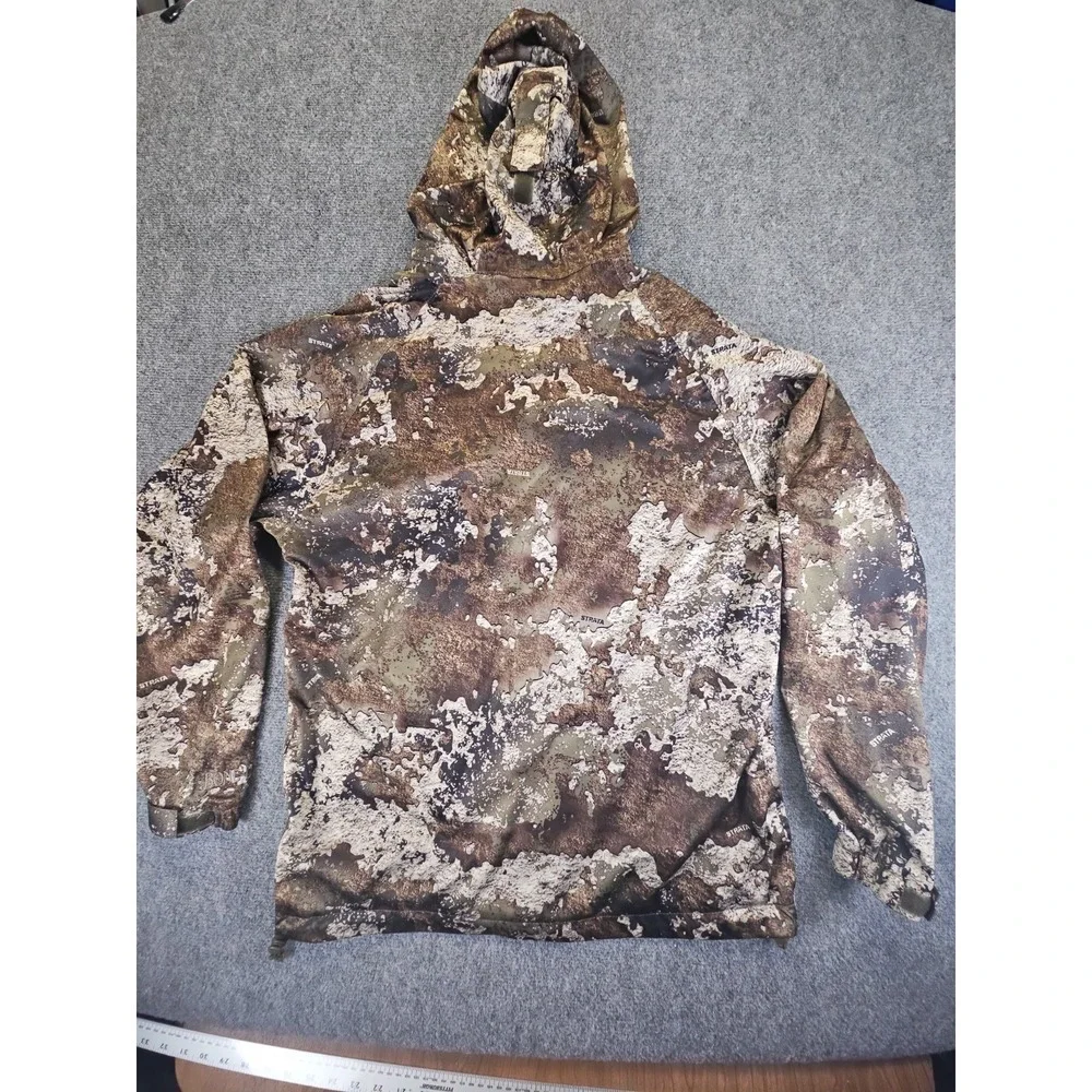 Red Head Bass Pro Mens Medium Bone Dry Strata Camo Hooded Hunting Jacket 1534